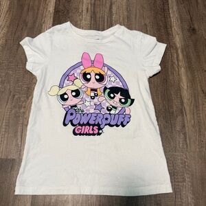 Powerpuff Girls Graphic White T-Shirt, Size M (10/12)